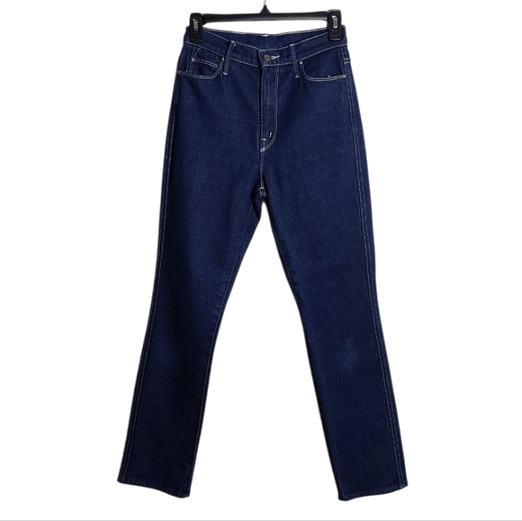 MOTHER DENIM The Double Dazzler Straight Leg Dark Wash Jeans Size 27 - Picture 1 of 16